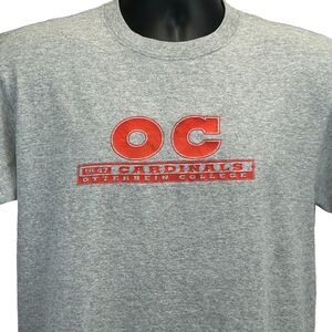 Vintage 90s Otterbein University Cardinals T Shirt College NCAA Gray M Medium
